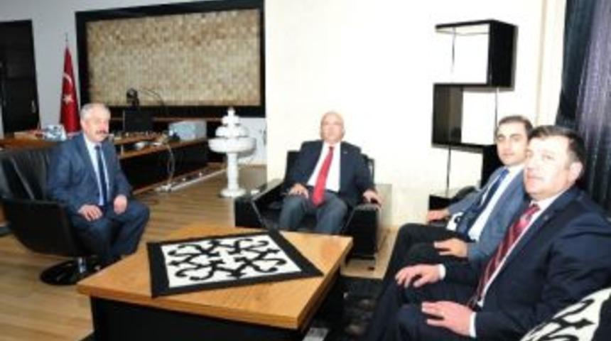 Kardeş Belediye Posof&rsquo;tan Başkan &Ccedil;oban&rsquo;a Ziyaret