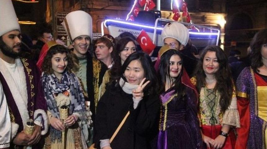 Sinop ‘helasa’ Etkinliğinde Taksim’den Gemiyle Yürüdüler