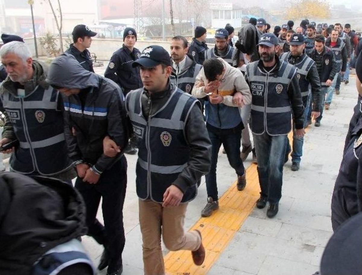 Hava Destekli Operasyonda 37 Ş&uuml;pheli Adliyeye Sevk Edildi