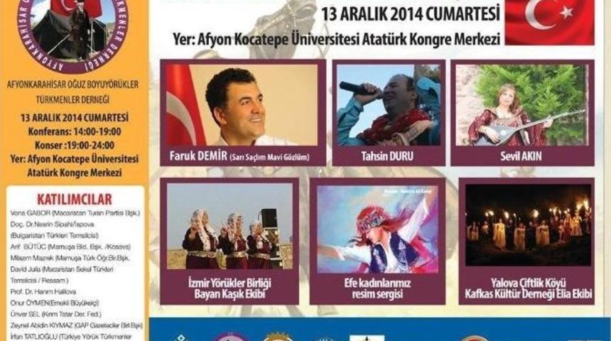 T&uuml;rk D&uuml;nyası Afyonkarahisar&rsquo;da Buluşuyor