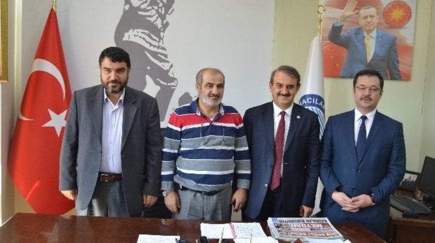 Yeşilay Cemiyeti Kayseri Şubesi Başkanı Adıg&uuml;zel&rsquo;den Hacılar Belediye Başkanı Ekici&rsquo;ye Ziyaret