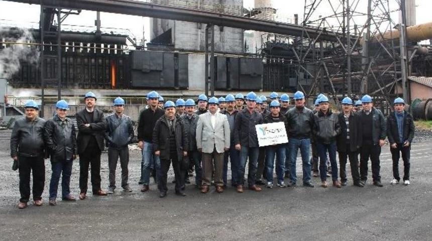 Ta&ccedil;der, Kardemir &Ccedil;elik Fabrikasını Gezdi