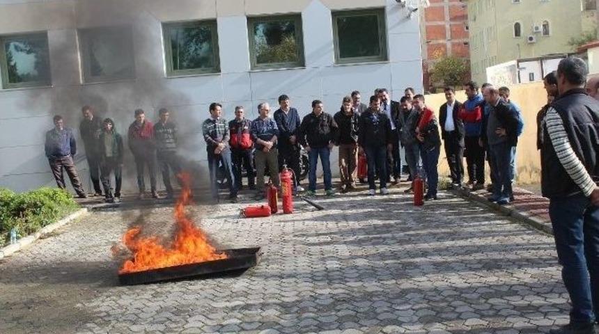 Tire Belediyesi Personeline Yangın Eğitimi Verildi