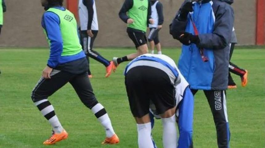 Nazilli Belediyespor-Hastaneden &Ccedil;ıktı Antrenmana Koştu