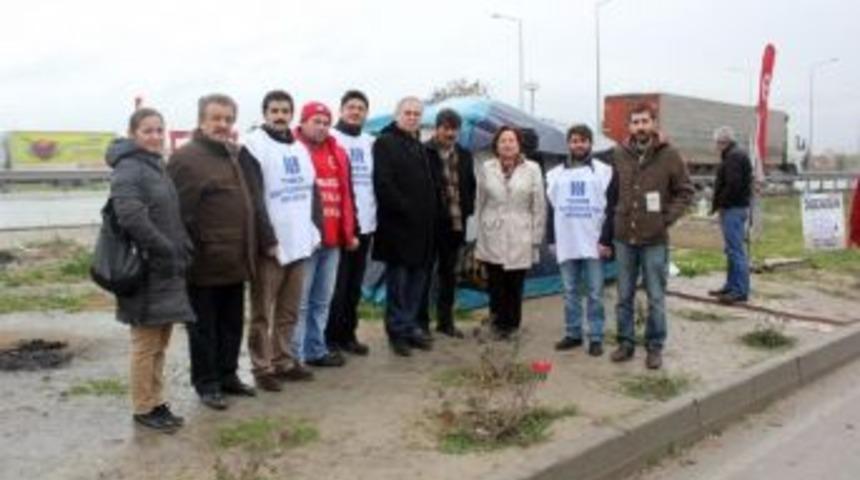İmo&rsquo;dan Eylemde Olan İş&ccedil;ilere Ziyaret