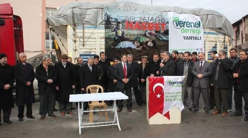 Yahyalı&rsquo;dan Suriye&rsquo;ye Yardım Tır&rsquo;ı