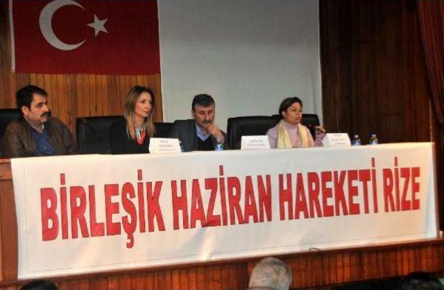 Rize'de Birleşik Haziran Hareketi Forumu