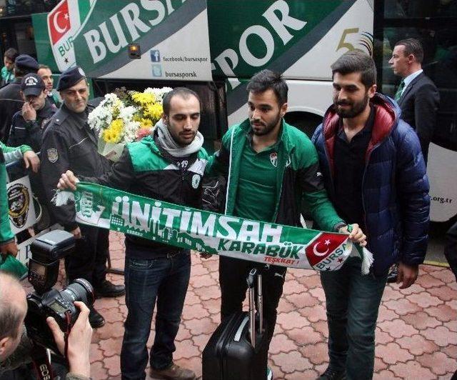 Karabük’te Bursaspor’a Coşkulu Karşılama