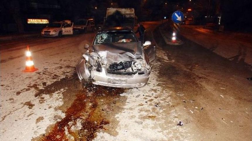Tekirdağ&rsquo;da Trafik Kazası: 4 Yaralı
