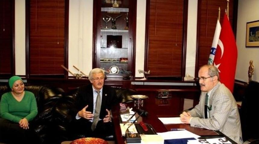 Kara&ccedil;ay &Ccedil;erkesski Tv&rsquo;den B&uuml;y&uuml;kerşen&rsquo;e Ziyaret