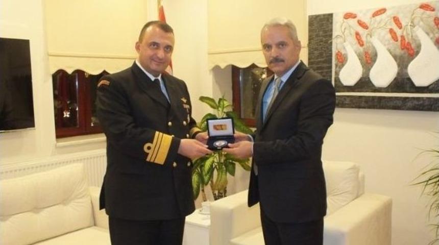 Sahil G&uuml;venlik Komutanı &Uuml;stem&rsquo;den Kuşadası&rsquo;na Ziyaret