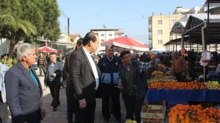 Karpuzlu Belediye Başkanı Ozan&rsquo;dan Pazar Ziyareti