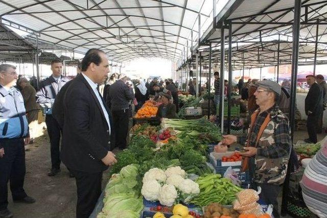 Karpuzlu Belediye Başkanı Ozan’dan Pazar Ziyareti