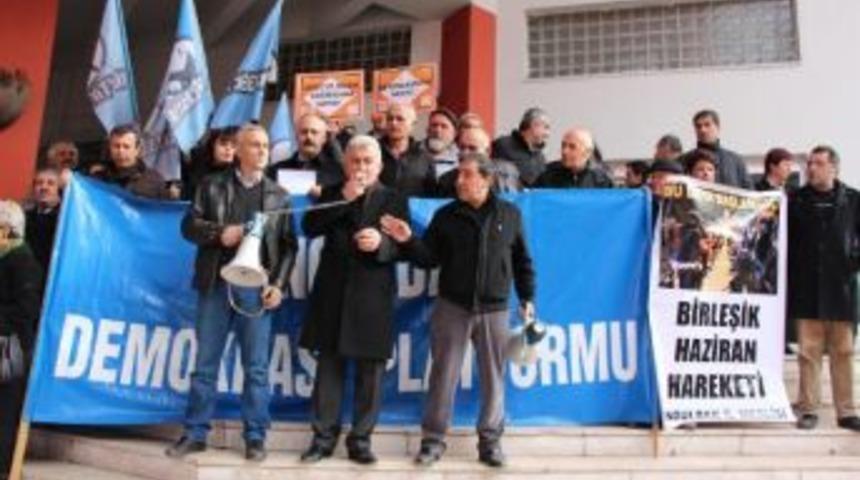 Zonguldak'ta Kent Merkezinde Karakola Tepki