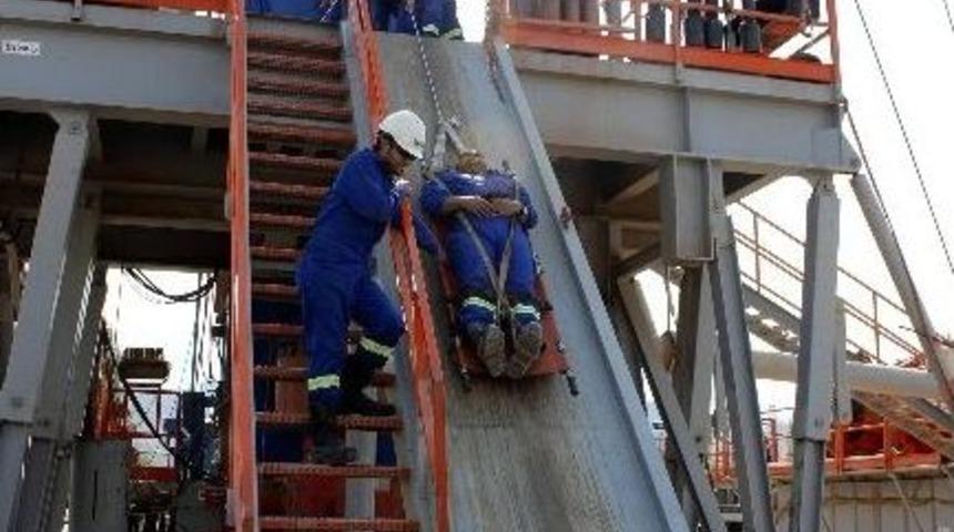 Jeotermal Sondaj Kulelerinde Yaralanma Tatbikatı