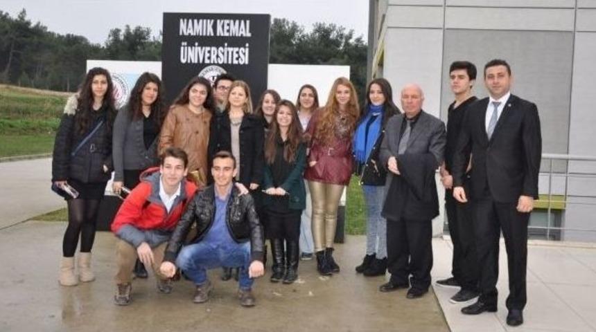 Tekirdağ Aydın Anadolu Lisesi &Ouml;ğrencileri, Namık Kemal &Uuml;niversitesi&rsquo;ni Ziyaret Etti
