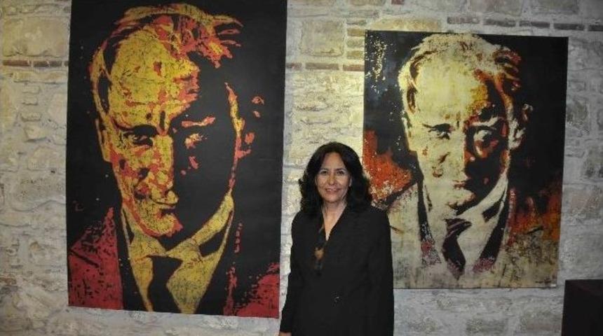 Kuşadası&rsquo;nda &rsquo;mum Altı Portreler&rsquo; Resim Sergisi