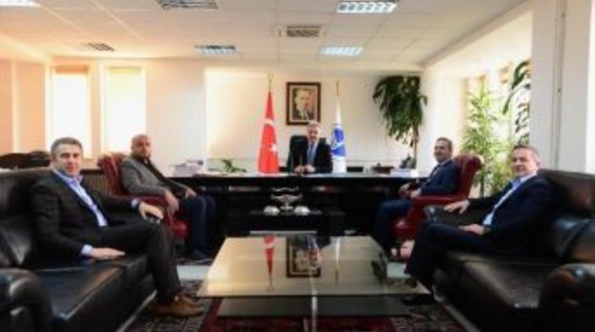 T&uuml;msiad Başkanı Murat Kesik&rsquo;ten, Rekt&ouml;r Elmas&rsquo;a Ziyaret