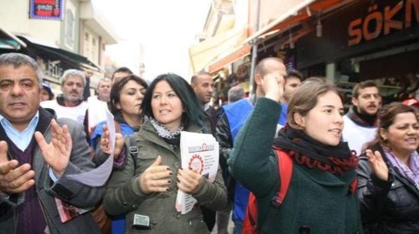 Asgari &Uuml;crete 'tencere İ&ccedil;inde Taşlı' Protesto