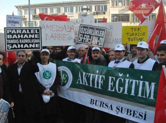 Bursa'da 14 Aralık Operasyonu Protestosu