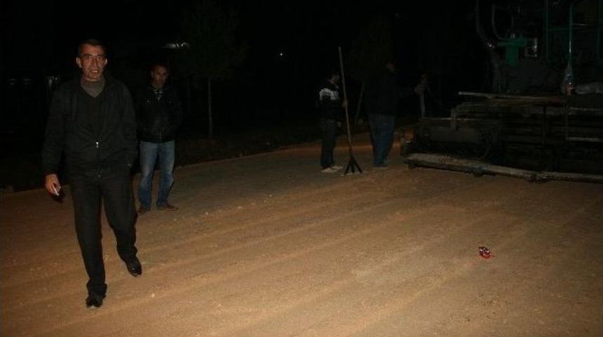 Silvan&rsquo;da Yol &Ccedil;alışmaları Devam Ediyor