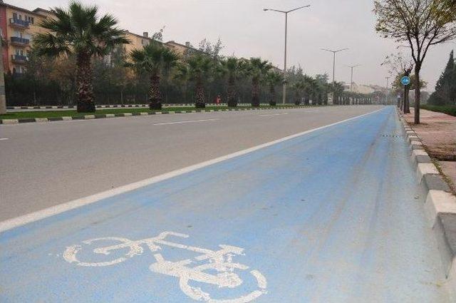 Manisa&rsquo;da Bisikletliler İ&ccedil;in &lsquo;mavi Yol&rsquo; 1