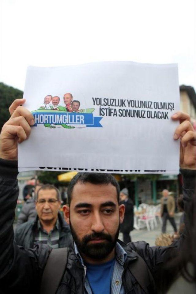 Antalya'da '17 Aralık' Protestoları