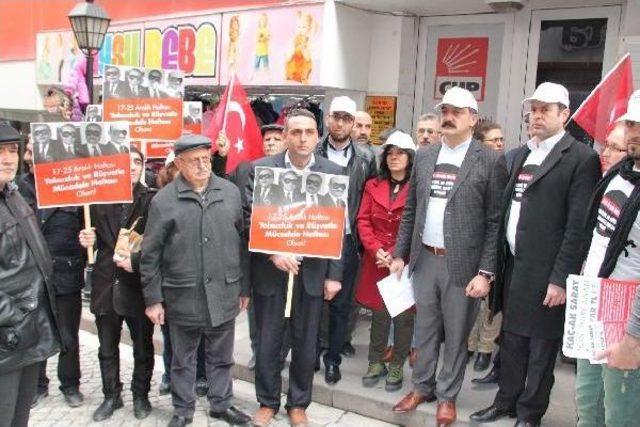 Amasya'da Chp'lilerden '17 Aralık' Eylemi