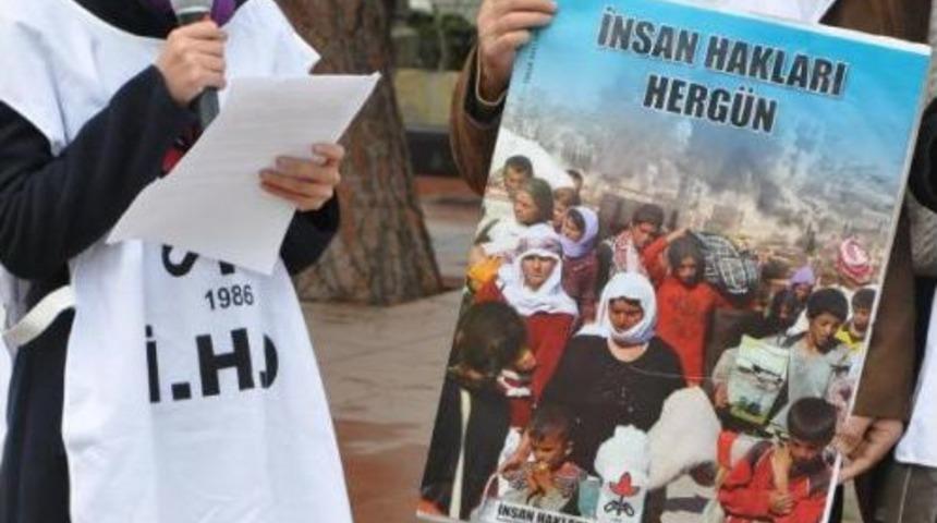 İhd Soma'da Basın A&ccedil;ıklaması Yaptı: İş Kazalarını Kınadı