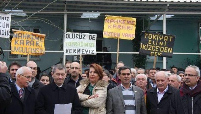 K&ouml;yl&uuml;lerden Organize Sanayi B&ouml;lgesi Eylemi 1