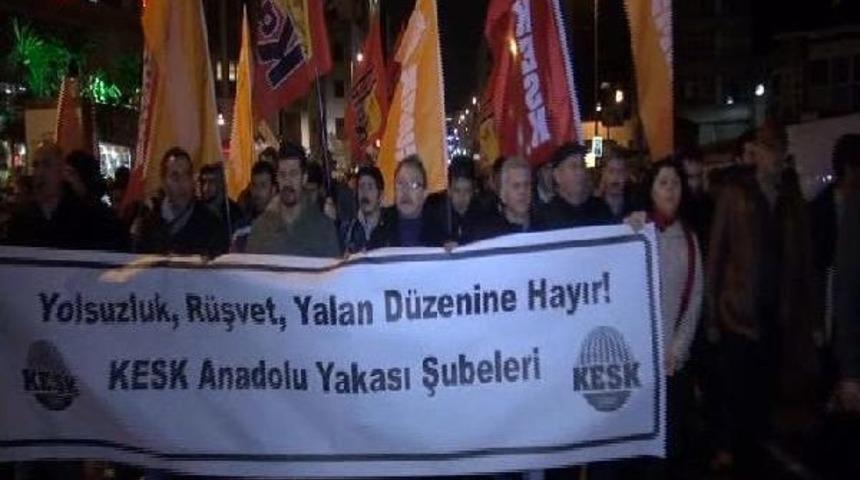 Kesk İstanbul Şubeleri Platformu'ndan Kadık&ouml;y'de Eylem