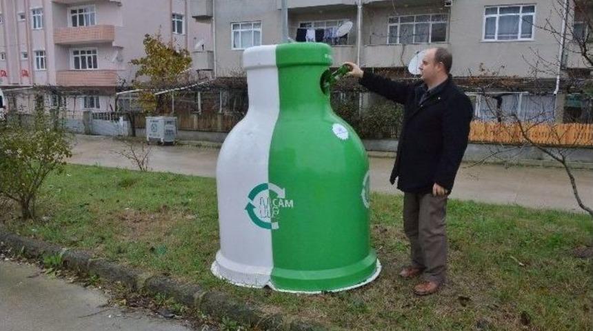 Kapaklı&rsquo;da Cam Şişeler Geri D&ouml;n&uuml;ş&uuml;me Gidecek