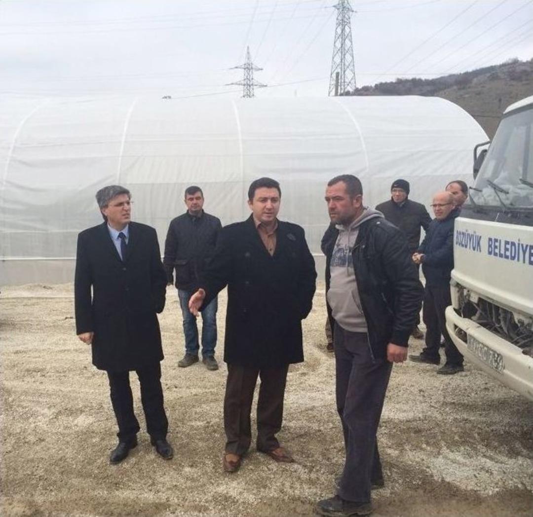 Başkan Bakıcı Serada İncelemelerde Bulundu