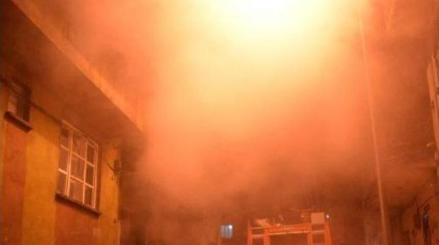 Erzurum'da Korkutan Yangın