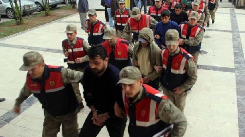 Kobani&rsquo;Ye Gitmek İsterken Yakalanan Pkk&rsquo;Lılar Adliyeye Sevk Edildi