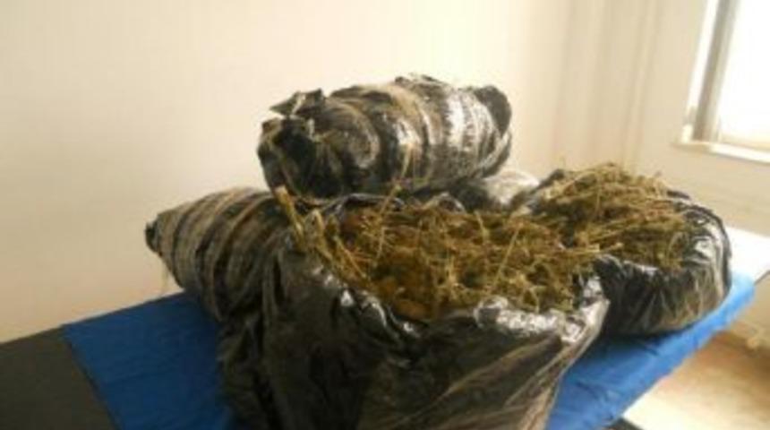 Sınırdaki &Ccedil;uvalda 19 Kilo 375 Gram Esrar