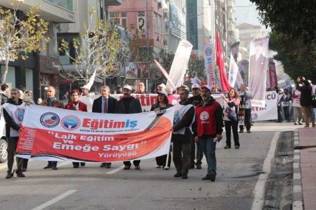 Eğitim- İş in Eğitim Ve Emeğe Saygı Y&uuml;r&uuml;y&uuml;ş&uuml; Manisa ya Ulaştı 2