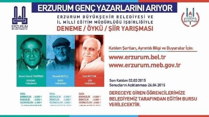 B&uuml;y&uuml;kşehir, Erzurum&rsquo;un Gen&ccedil; Yazarlarını Keşfedecek