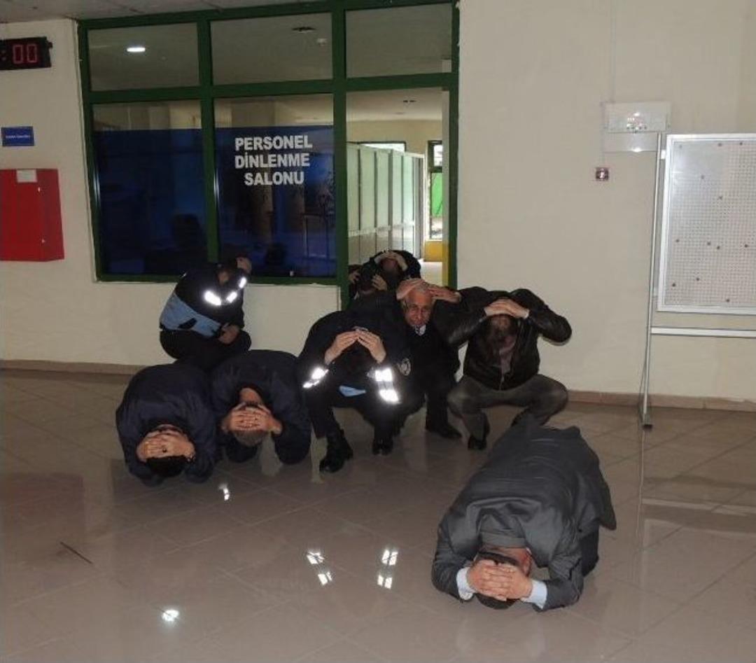 Otogardaki Tatbikatı Ger&ccedil;eğini Aratmadı