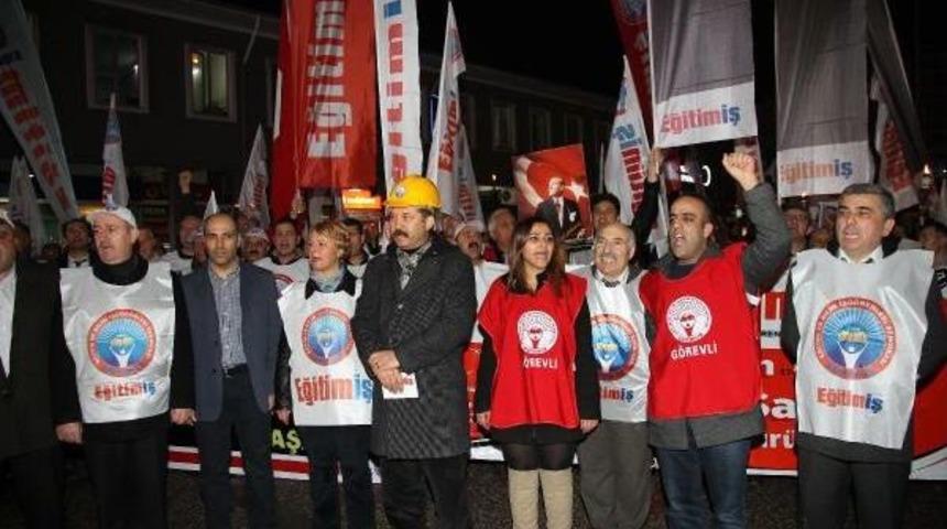 Eğitim-İş'in Laik Eğitim Yürüyüşü Balıkesir'de Devam Etti