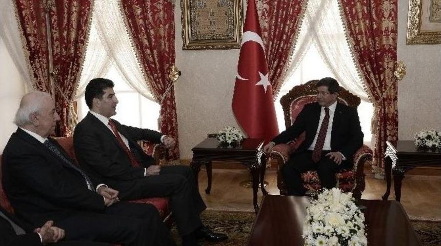 Başbakan Davutoğlu, Barzani İle Bir Araya Geldi