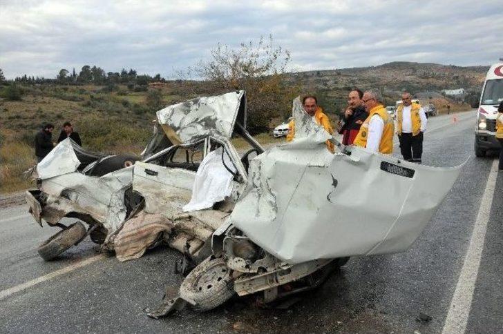 Taziyeye Giden İki Kardeş Kazada Öldü G4