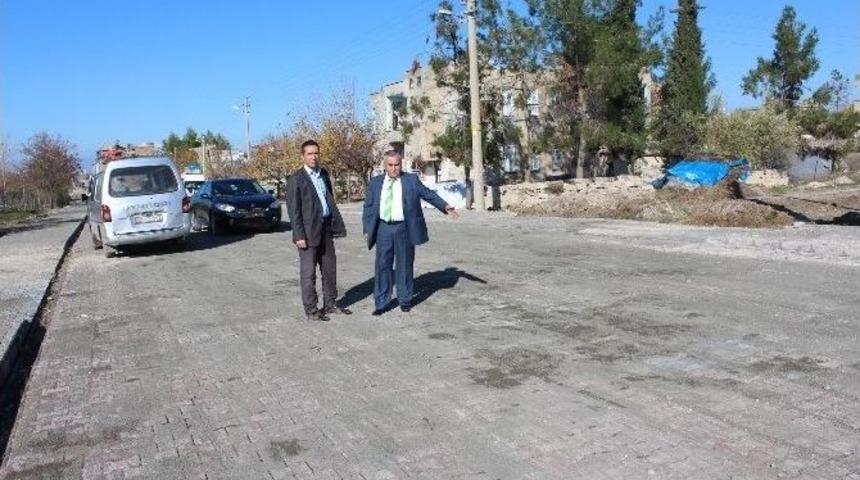 Samsat Belediyesi, Parke Taşı D&ouml;şeme &Ccedil;alışmalarına Devam Ediyor