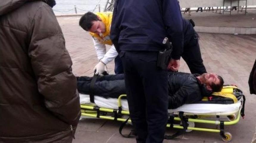 Denize D&uuml;şen Kişi Kurtarıldı