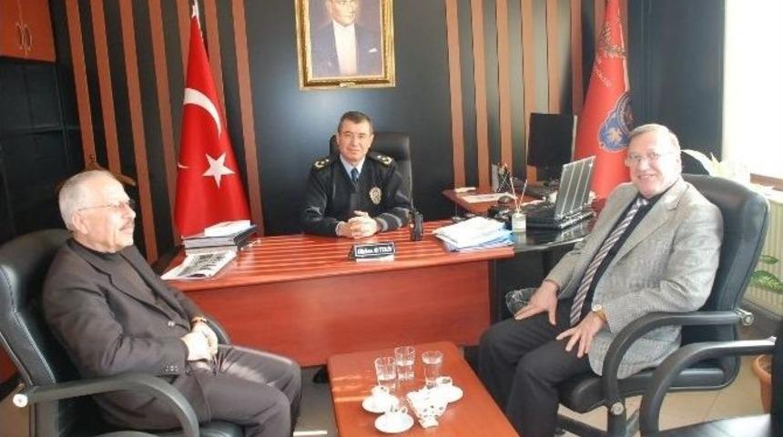 Pektaşoğlu Ve Uygun&rsquo;dan Emniyet M&uuml;d&uuml;r&uuml; Aytekin&rsquo;e Ziyaret