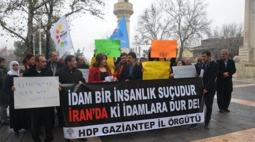 Hdp'lilerden İran Cezaevlerinde Kalanlara Destek Eylemi