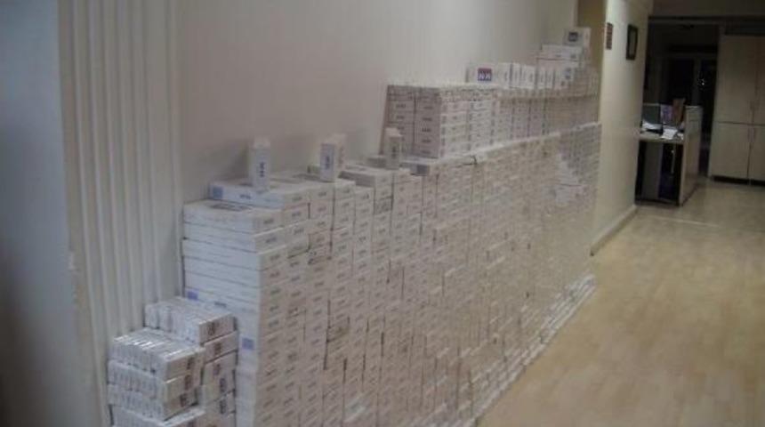 Edirne&rsquo;De 16 Bin 60 Paket Ka&ccedil;ak Sigara Ele Ge&ccedil;irildi