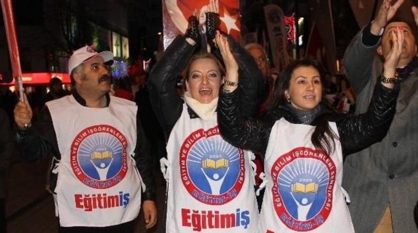 Eğitim-iş&rsquo;ten Laik Eğitim Ve Emeğe Saygı Y&uuml;r&uuml;y&uuml;ş&uuml;