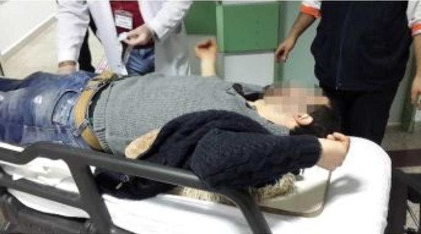 &Ccedil;atıdan D&uuml;şen Şahıs Hastanelik Oldu