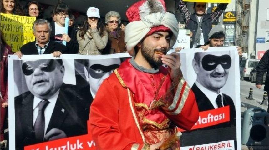 Balıkesir Chp İl Teşkilatı&rsquo;ndan, 17 Aralık S&uuml;recine Protesto